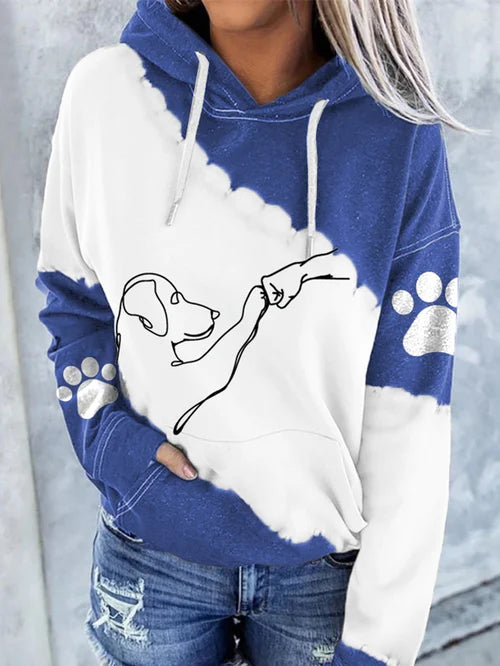 🔥Buy 3 Get 10% Off🔥Women's Fun Dogs Print Casual Hoodie